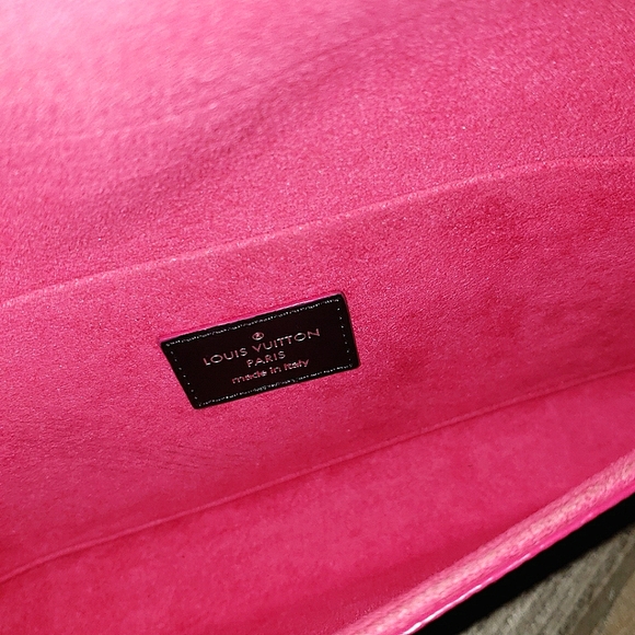 ❌SOLD❌ Authentic Louis Vuitton Felicie Pochette Epi Black Pink Inserts - Picture 7 of 8